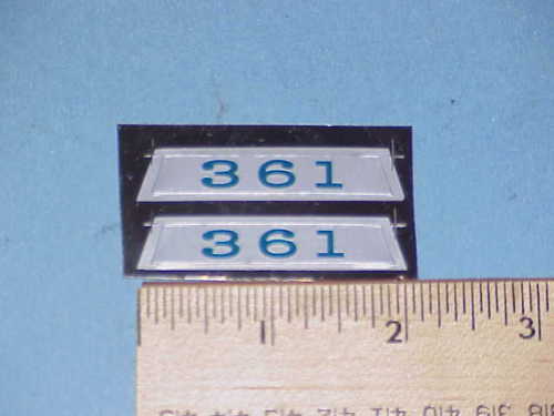 1964 Plymouth Hood Ornament Aluminum Decal 361